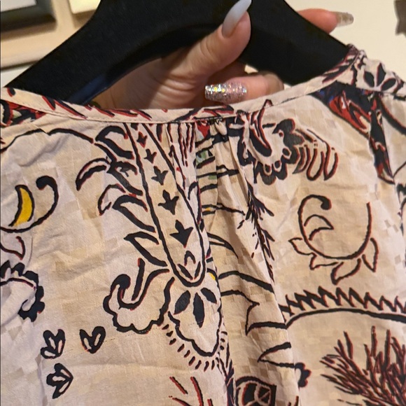 Lucky Brand Beige and Black Long Sleeve Dress - Picture 6 of 6